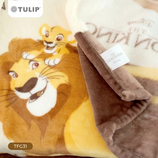 Tulip Fleece ผ้าห่มขนแกะเทียม TFG31 Lion King เดอะไลอ้อนคิง ลิขสิทธิ์แท้ ดิสนีย์ ผ้าห่มฟลีซ สัมผัสนุ่มพกพาสะดวก