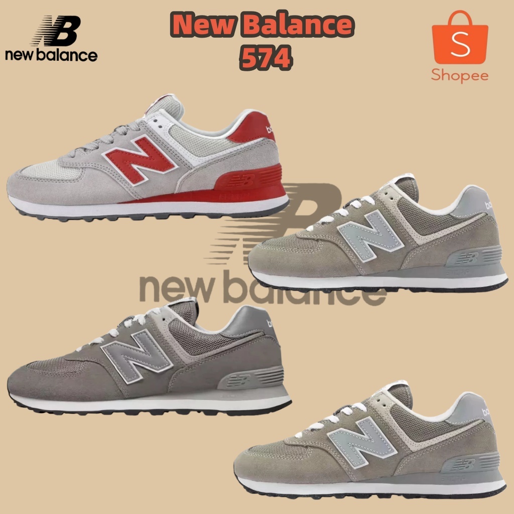 💕รับประกันของแท้ 💕 New Balance NB574 รองเท้าเดินป่า เทรนด์เกาหลี（ของแท้ 100 %）