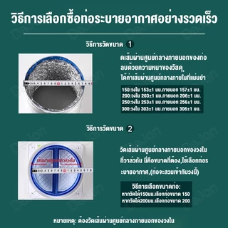 หนาสองชั้น 5เมตร ท่ออลูมิเนียมฟอยล์ 4/6/8/10/12นิ้ว ทนอุณหภูมิสูง300℃ หนาเป็นพิเศษ อายุการใช้งานยาวนาน ท่อไอเสียห้องครัว
