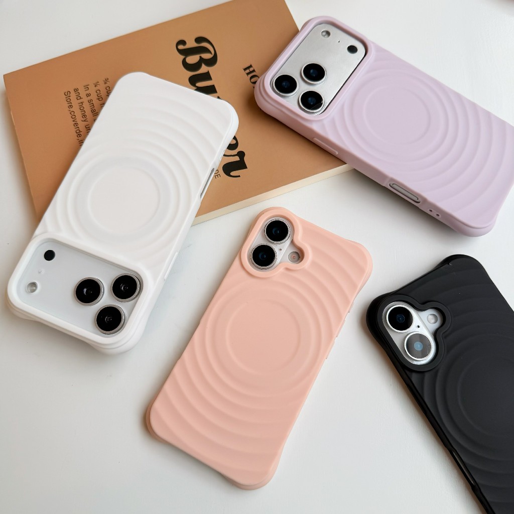Ripple เคสกันกระแทก ชาร์จได้ ดีไซส์สวยหรู for iphone 17 pro max 16 pro max 15 pro max 14 pro max 13 pro max 11 17air