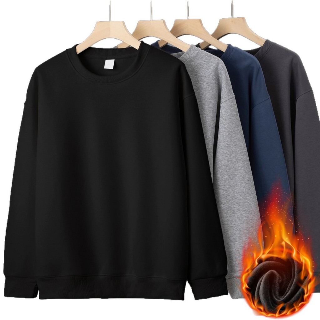 พร้อมส่ง-เสื้อยืดเเขนยาว เสื้อกันหนาว หญิงชายใส่ได่คะ เนื้อผ้าสำลี 510