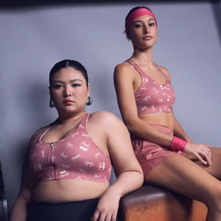 Wakingbee Sweat Zip Bra สปอร์ตบรา ซิปหน้า ซัพพอร์ตสูง ผ้ากันยูวี แห้งไว ยืดหยุ่นดี มีฟองน้ำ ใส่ว่ายน้ำได้