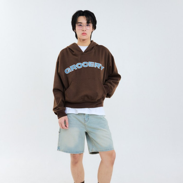 SO.ON : Grocery Club Sweater เสื้อสเวตเตอร์ รุ่น Fill Basket Hoodie — صورة 4