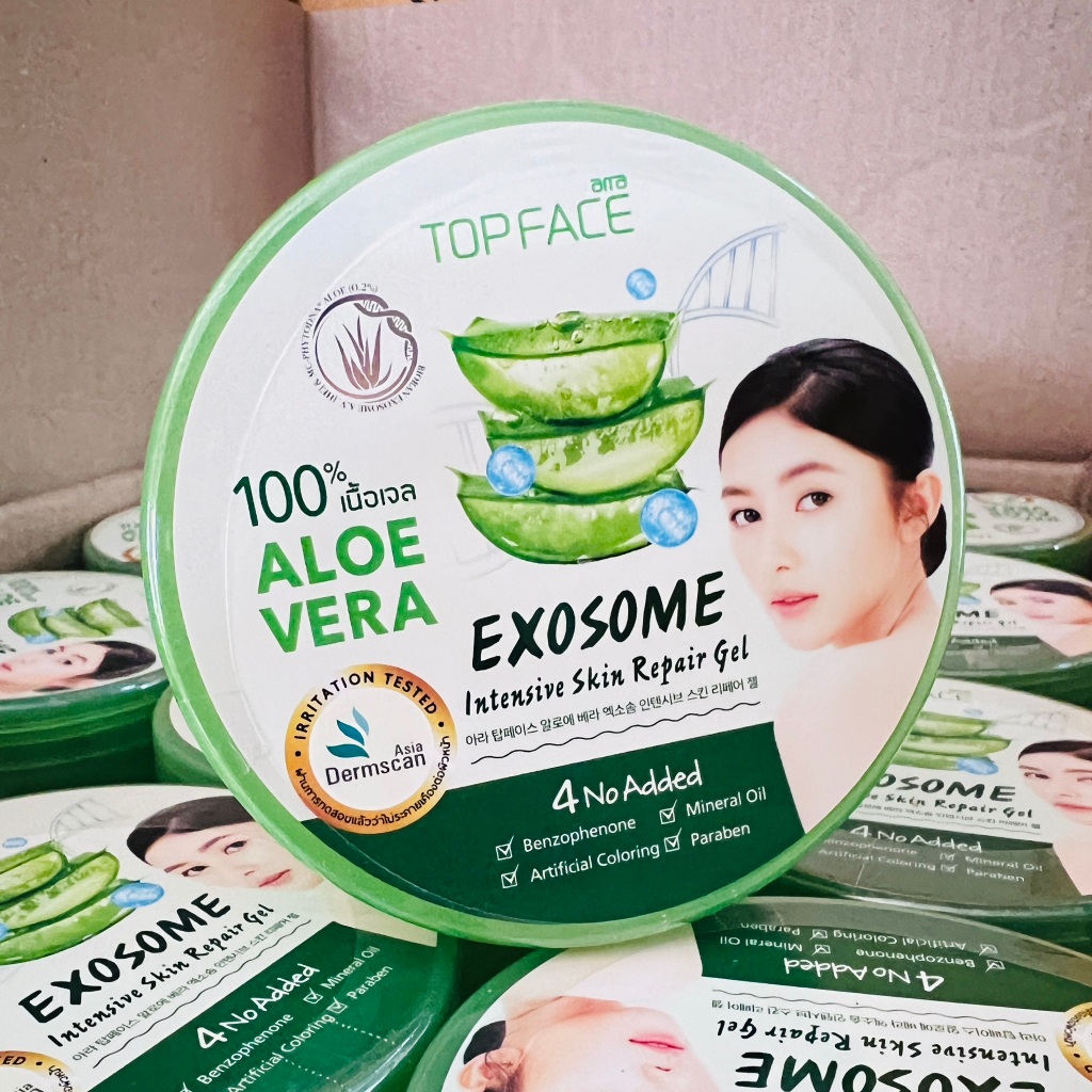 arraTOPFACE  ALOE VERA INTENSIVE SKIN REPAIR GEL ช่วยลดการอักเสบ ต่อต้านริ้วรอย และเสริมเกราะป้องกันผิวให้แข็งแรง รูปที่ 3