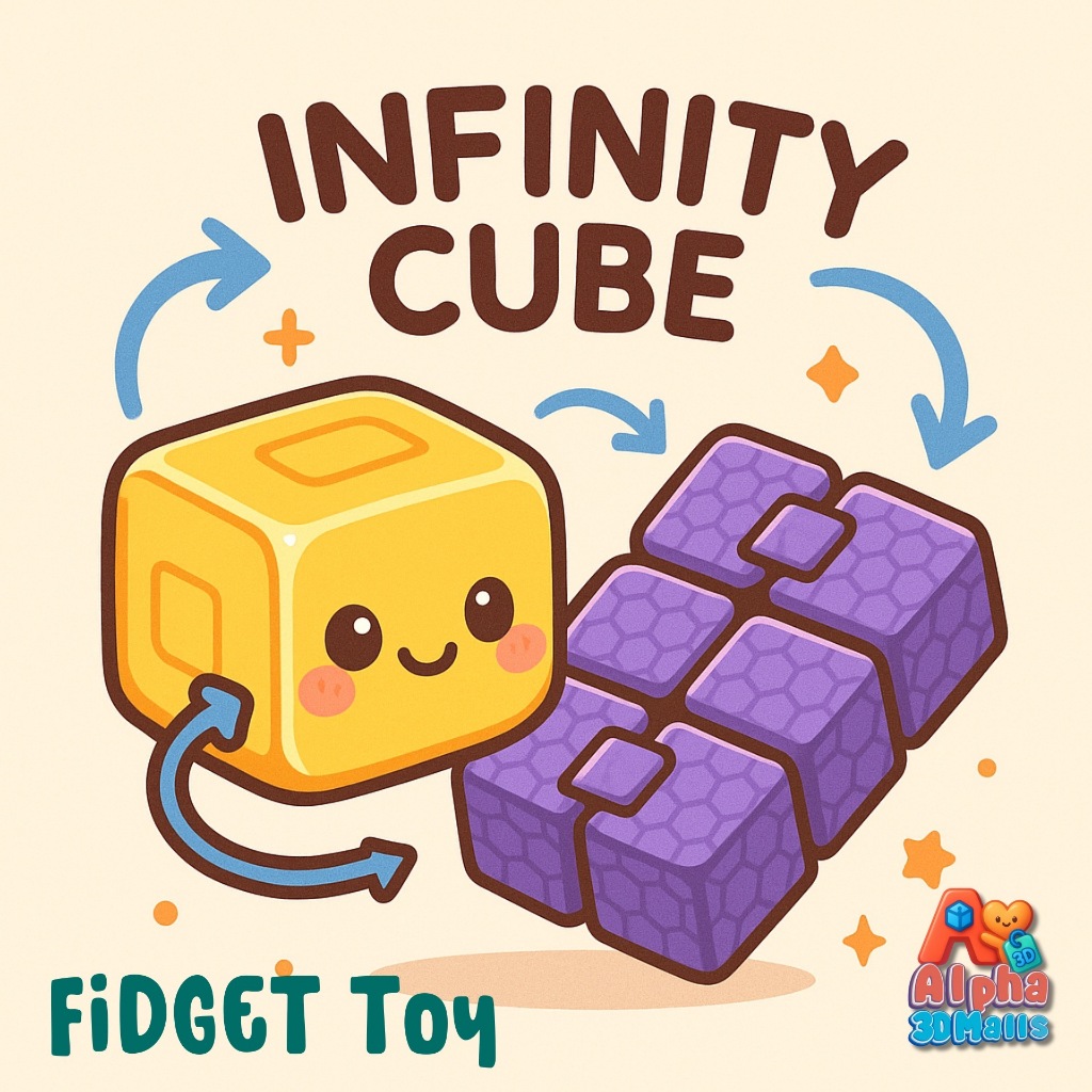 Alpha 3D Malls Fidget Toy อินฟินิตี้คิวบ์ ของเล่นคลายเครียด หมุนได้ไม่สิ้นสุด พร้อมส่ง
