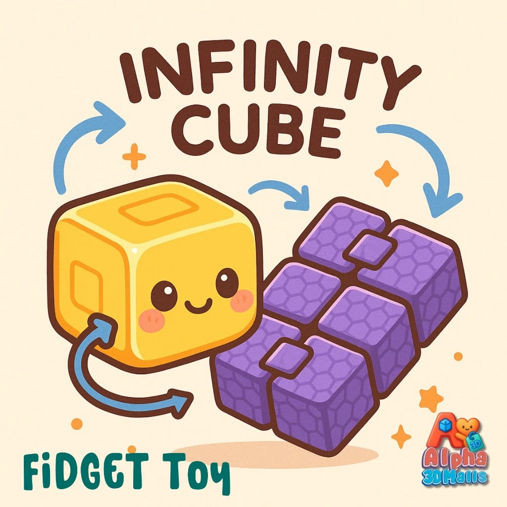 Alpha 3D Malls Fidget Toy อินฟินิตี้คิวบ์ ของเล่นคลายเครียด หมุนได้ไม่สิ้นสุด พร้อมส่ง