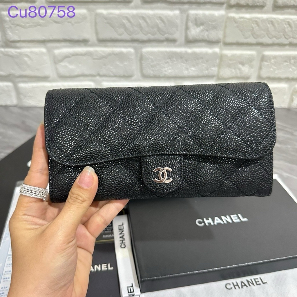 กระเป๋าตังค์ใบยาวผู้หญิงสินค้า👍🏻💯 งานมีกล่อง📦✅ สินค้าตรงปกขนาด7.5“นิ้ว - รูปที่ 4