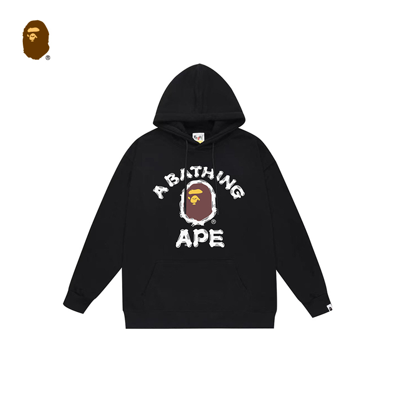 BAPE🇯🇵 พร้อมส่ง/เสื้อฮู้ด BAPE COLLEGE PUFFY RELAXED FIT PULLOVER HOODIE