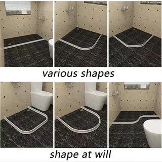 🚿แถบกั้นน้ำอ่างล้างหน้า – 360°กั้นน้ำทั่วถึง มีกาวในตัว สะอาดไม่สกปรก！