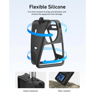 Telesin DJI Osmo Action 6 Silicone Protective Case with Lens Cap เคสซิลิโคนพร้อมฝาปิดเลนส์