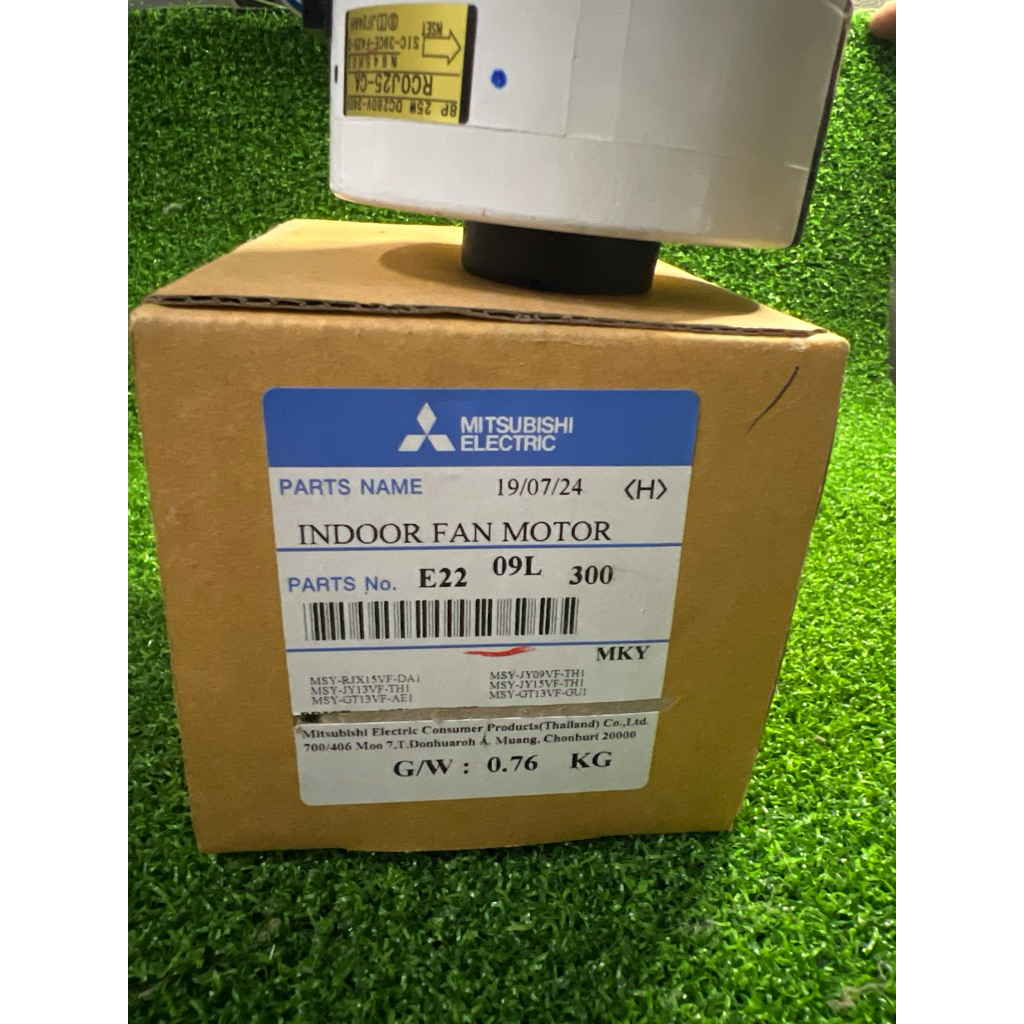 มอเตอร์คอยล์เย็น Mitsubishi Electric รหัส E2209L300 INDOOR FAN MOTOR มอเตอร์พัดลม คอยล์เย็น อะไหล่แอ