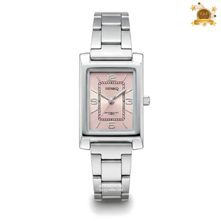 นาฬิกา SENKQ - เซนคิว แท้ รหัส SS199 หน้าปัดเหลี่ยม สายสแตนเลส มี 2 ขนาด 21 MM. และ 31 MM. มีหลายสี