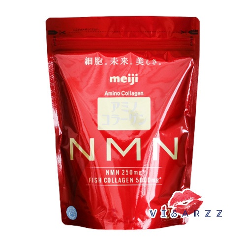 (แท้ / พร้อมส่ง) Meiji Amino Collagen NMN 28 วัน ประกอบด้วย NMN บริสุทธิ์ 250mg พร้อมคอลลาเจน 5000mg