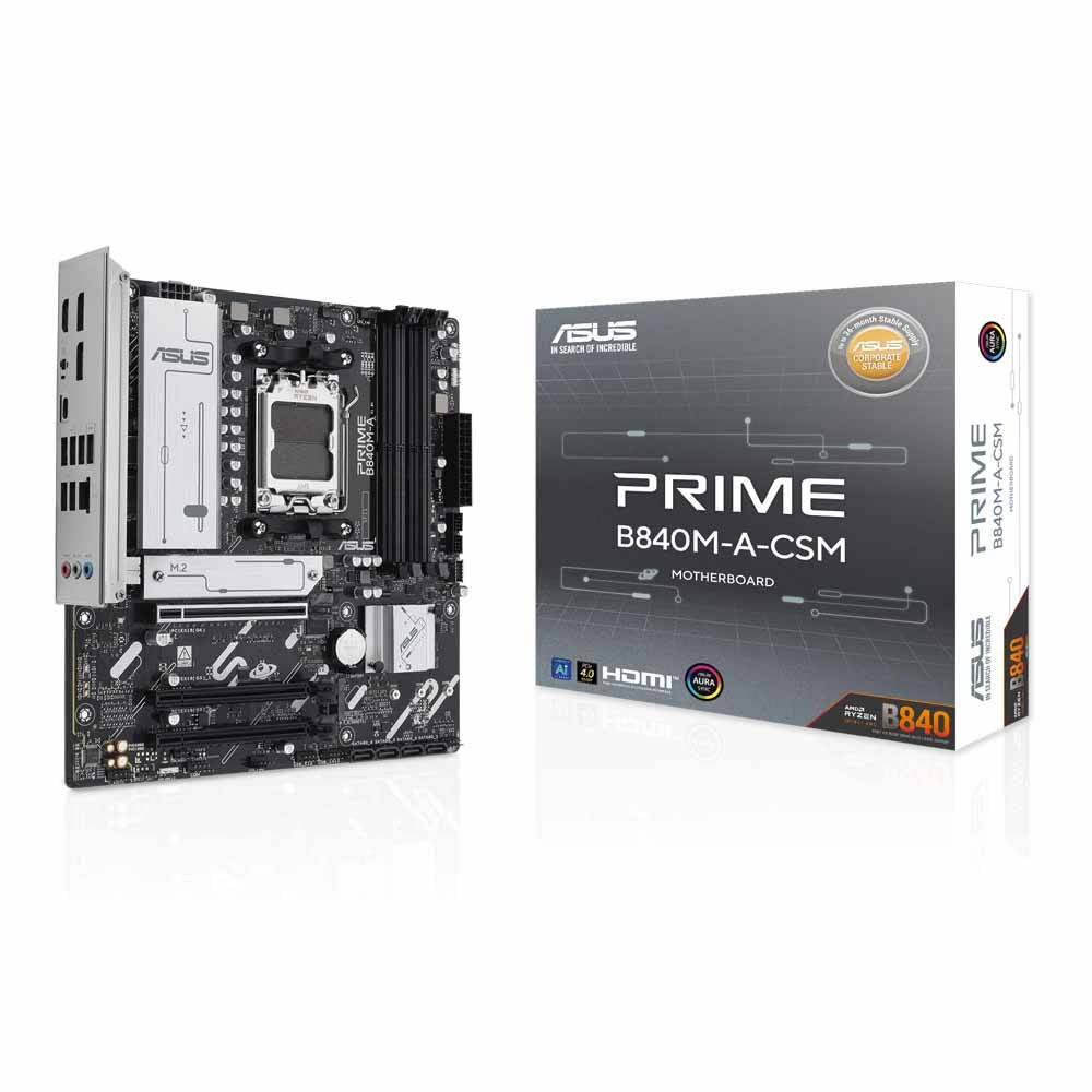 MAINBOARD (เมนบอร์ด) ASUS PRIME B840M-A-CSM - AMD SOCKET AM5 DDR5 MICRO-ATX