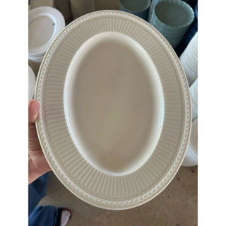 จานเปลเซรามิก จานทรงวงรี จานร้านคาเฟ่ ขนาด12นิ้ว ออกใบกำกับภ…