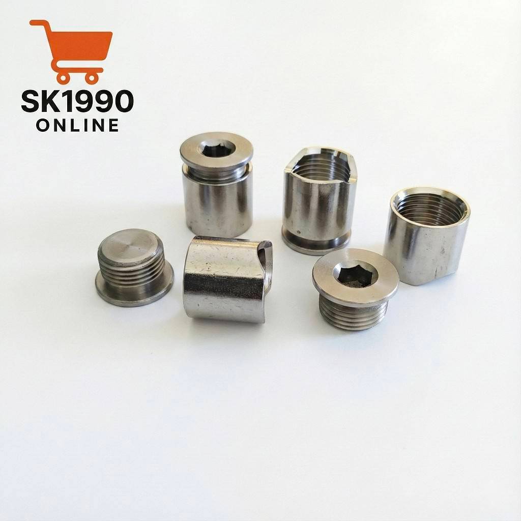 ​น็อตฝัง AF (M18) สแตนเลสแท้! พร้อมน็อตอุด ข้อต่อฝังเซนเซอร์ท่อไอเสีย สำหรับจูนรถ (เกลียวใหญ่ 18mm)