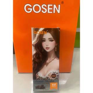 ครีมเปลี่ยนสีผม โกเซ็น gosen สีช็อคโกแลตปิดผมขาว ไม่มีแอมโมเนียหอมกลิ่นช็อคโกแลต 100 x2 ml