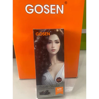 ครีมเปลี่ยนสีผม โกเซ็น gosen สีช็อคโกแลตปิดผมขาว ไม่มีแอมโมเนียหอมกลิ่นช็อคโกแลต 100 x2 ml