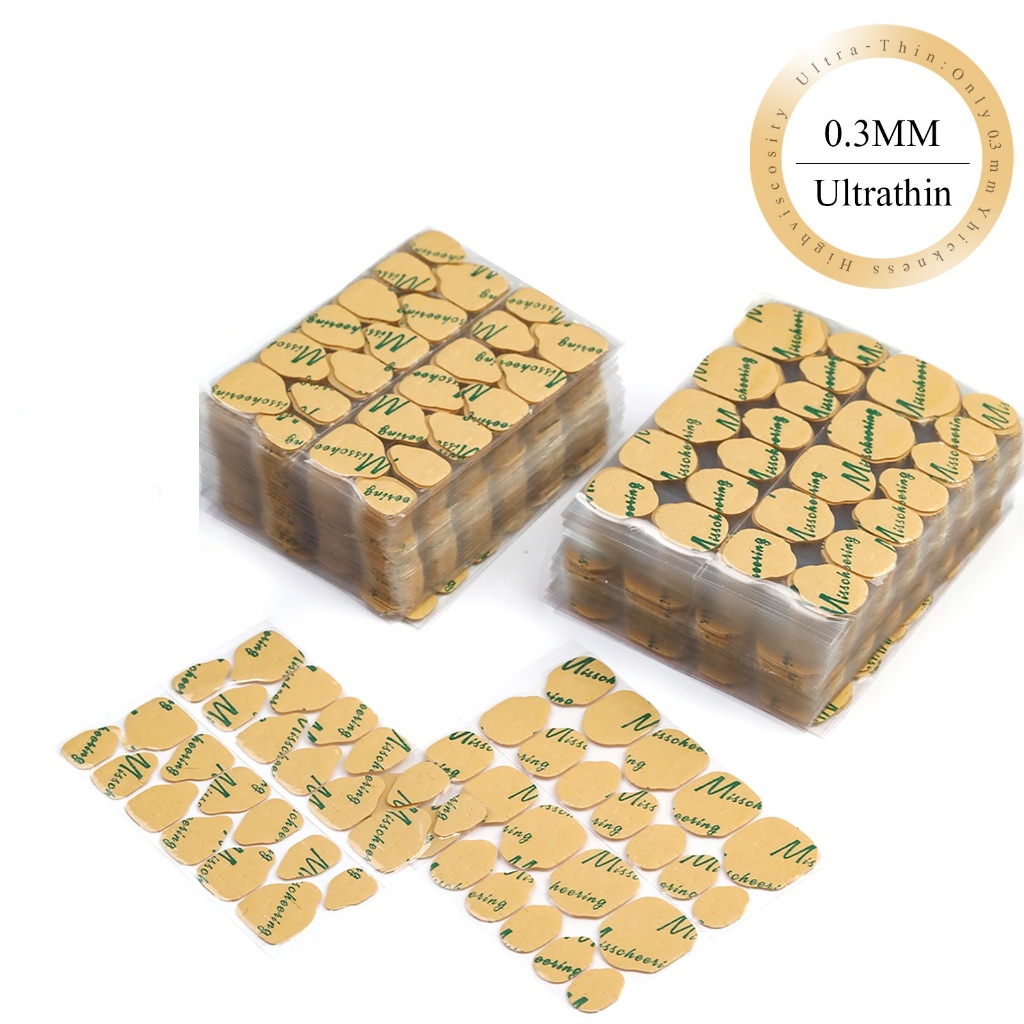 กาวสองหน้า สำหรับติดเล็บ ซิลิโคนติดเล็บ PVC Jelly Nail Glue Sticker (แผ่นละ 24ชิ้น)