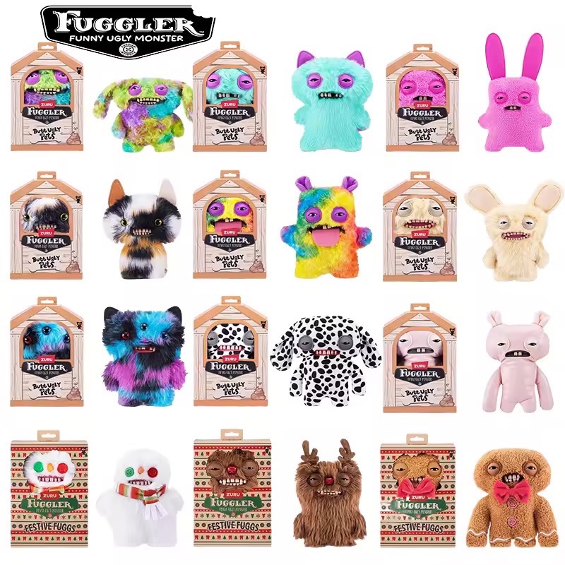 ตุ๊กตาสุดฮิต Zuru Fuggler Funny Ugly Monster รวมทุกรุ่น แท้!! หยิบออกห้างที่ออสเตรเลียทุกชิ้น ป้ายภาษาอังกฤษ