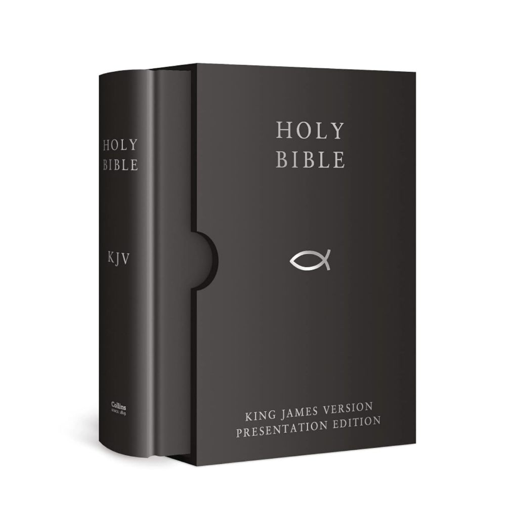 HOLY BIBLE: King James Version (KJV) Black Presentation Edition Hardcover