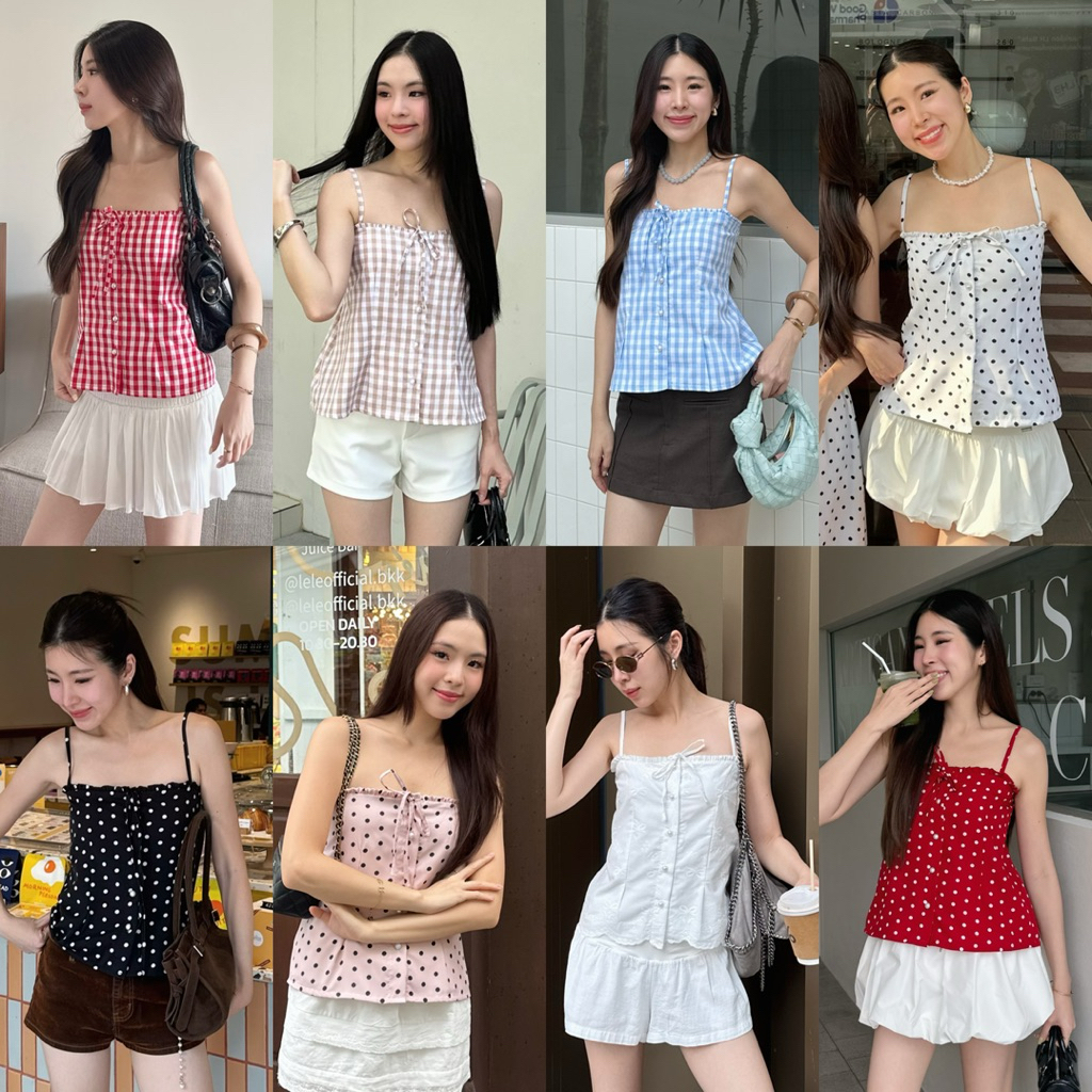3pcs.basket "T2510" May top เสื้อสายเดี่ยว