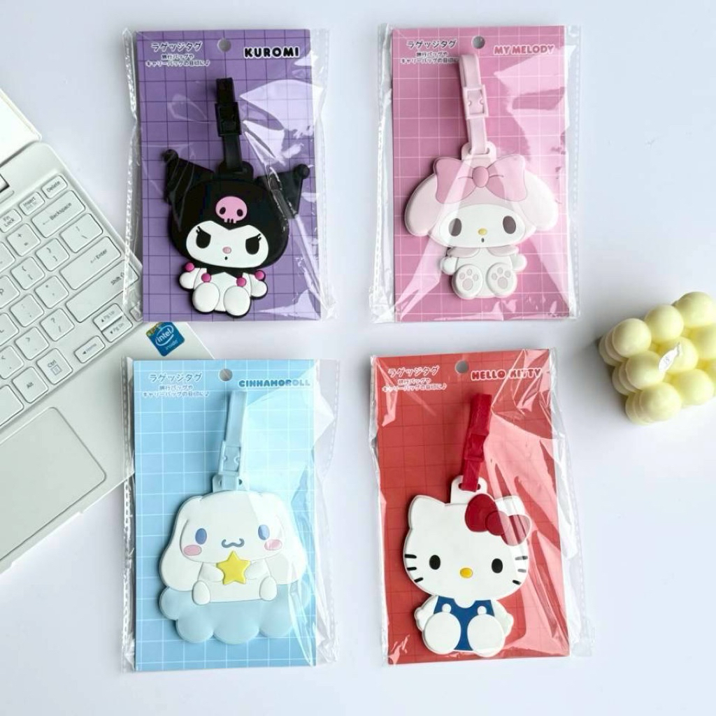 Luggage tag ป้ายห้อยกระเป๋าซิลิโคน Sanrio 🩷