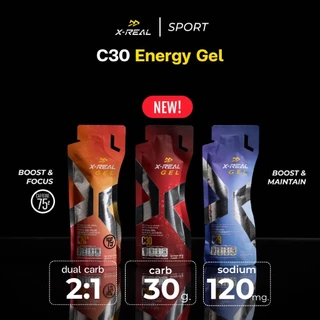X-REAL Energy Gel แบบซอง (รสโคล่า / รสแบล็คเคอแรนท์ / รสส้ม)