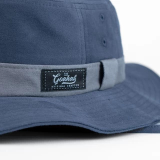 G002 NEW Dark Blue หมวกเดินป่า Cotton 100% ทรงปีกสั้น คล่องตัว เบา ใส่สบาย ระบายอากาศได้ดี
