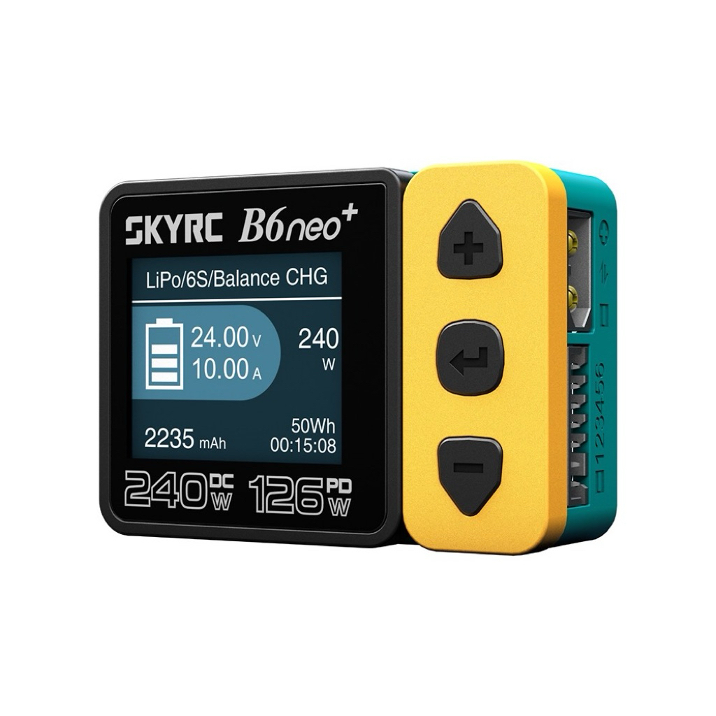 Skyrc B6NEO+  Smart Charger DC 240W PD 124W LiPo แบตเตอรี่ Balance Charger Discharger