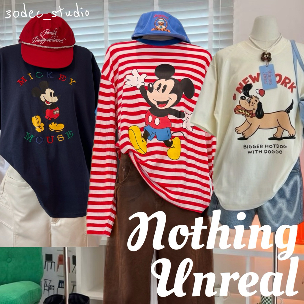 🌈 NOTHING HOUSE & Ureal ☁️🎈 เสื้อ oversize เก็บเงินปลายทาง ✅