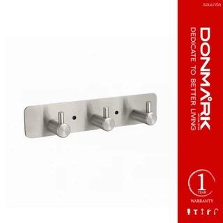 DONMARK ขอแขวนอเนกประสงค์สแตนเลส 3 และ 5 ขอ แบบเจาะยึด รุ่น A-03SS
