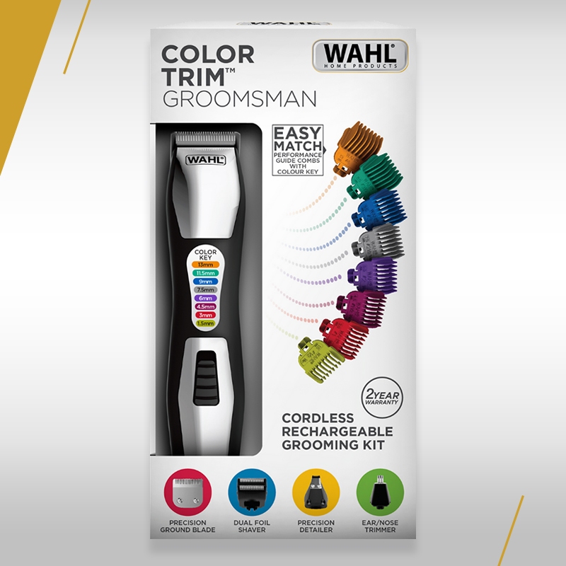 Wahl Color Groomsman Trimmer- กันขอบผม, ที่กันขอบ, เครื่องกรูมมิ่ง
