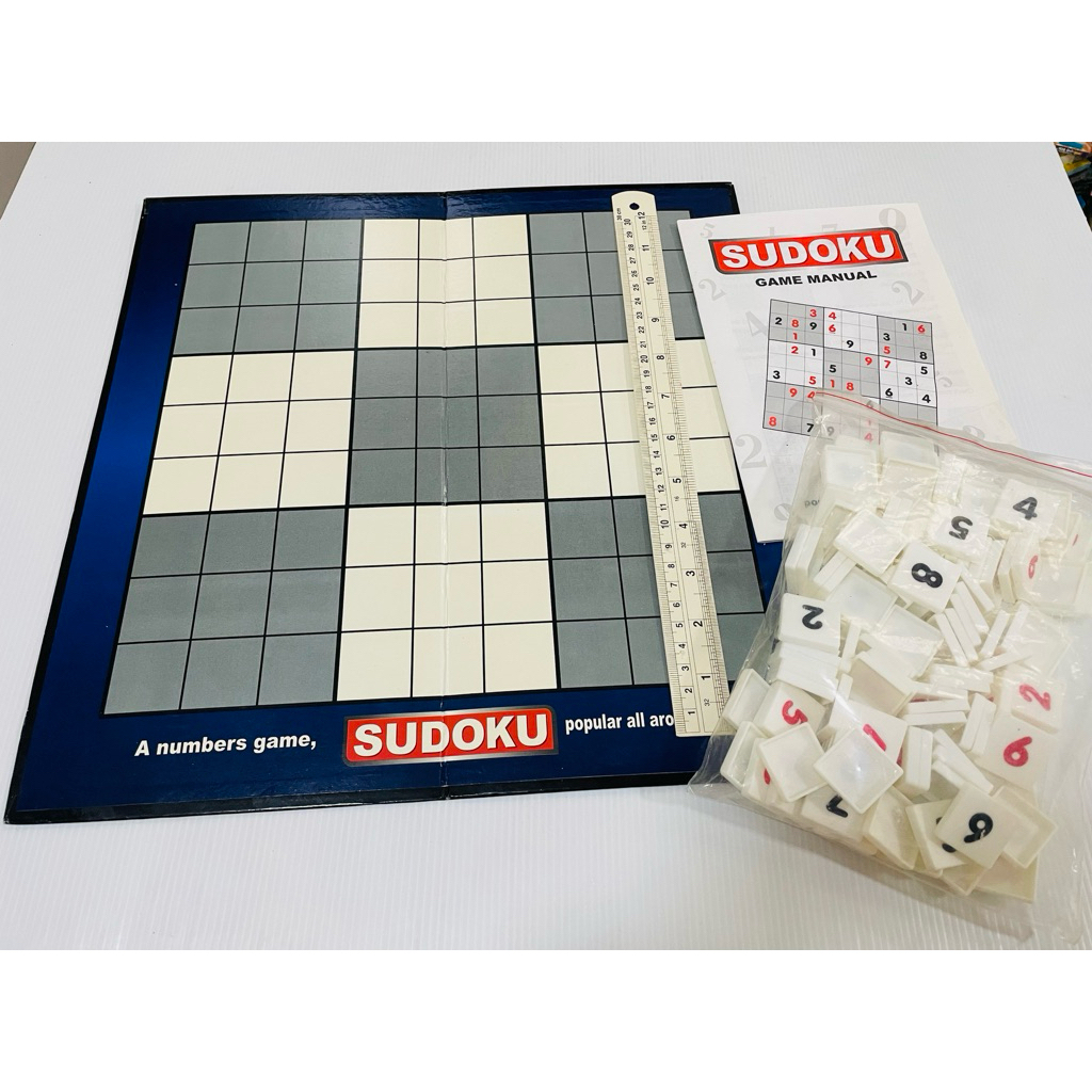 สภาพดี ไม่มีกล่อง ครบ บอร์ดเกมซูโดกุ Sudoku board game 100 บาท
