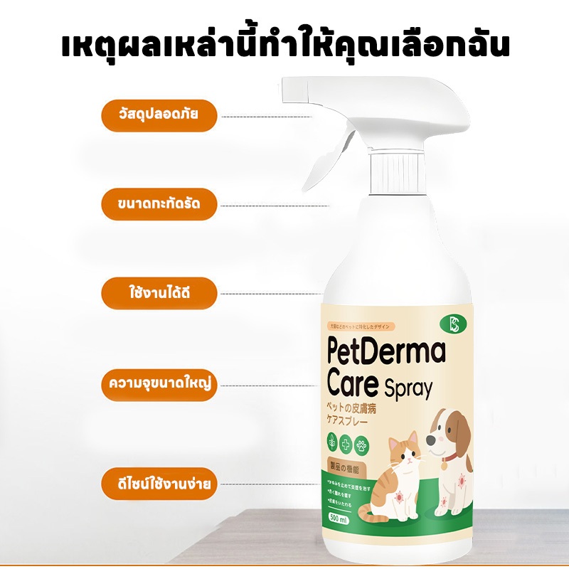 🚀 ของพร้อมส่ง💥NANA สเปรย์ผิวหนังสัตว์เลี้ยง ขี้เรื้อน เรื้อน แผลสุนัข ใช้ได้ทั้งสุนัข แมว และสัตว์เลี้ยงอื่น ๆ - รูปที่ 2