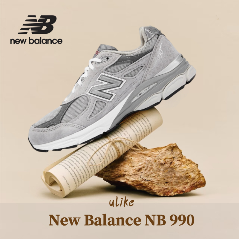 ของแท้ 100% New Balance NB 990 V3 Sneakers M990GY3