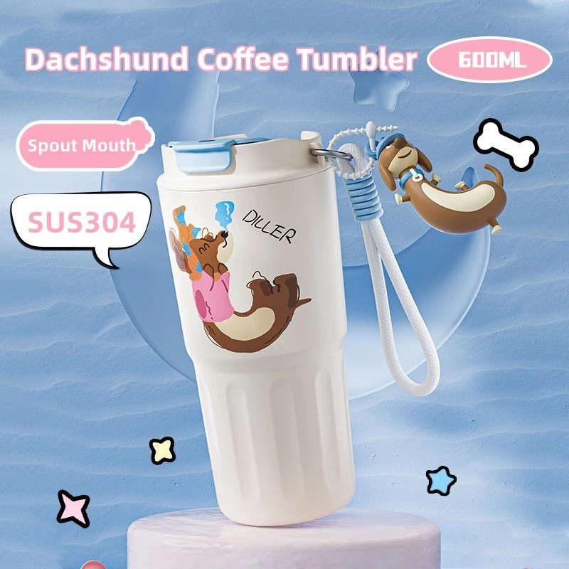 🎁ห่อของขวัญฟรี ทักแชท💬 แก้วน้ำเก็บความเย็น Diller 600 ml.- DILLER Tumbler Diller 600ml.