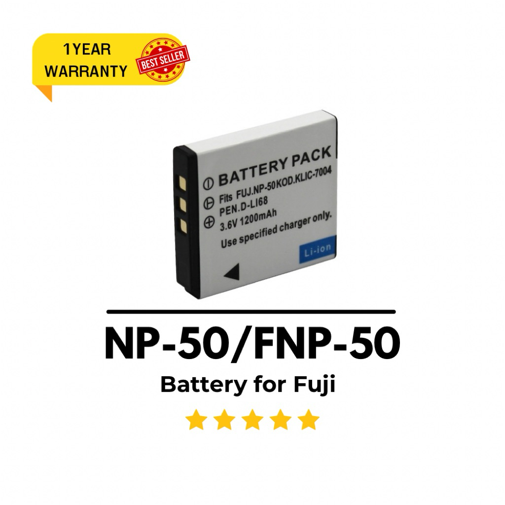 FNP-50 / NP-50 battery for Fujifilm X10,X20,XF1,XP100,XP150,XP200,F50FD,F60FD,F70EXR,F80,F85,F100FD,