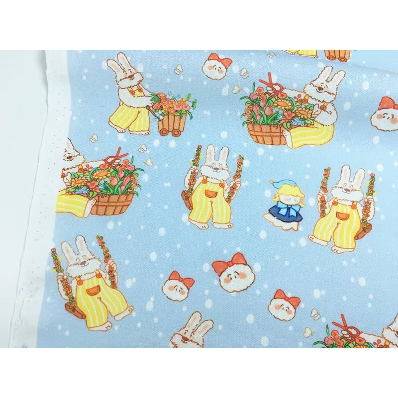 Preorder-ผ้าคอตตอนแท้100%_พิมพ์Digital หน้ากว้าง 110ซม.(44นิ้ว) ผ้าเมตร ผ้านำเข้า