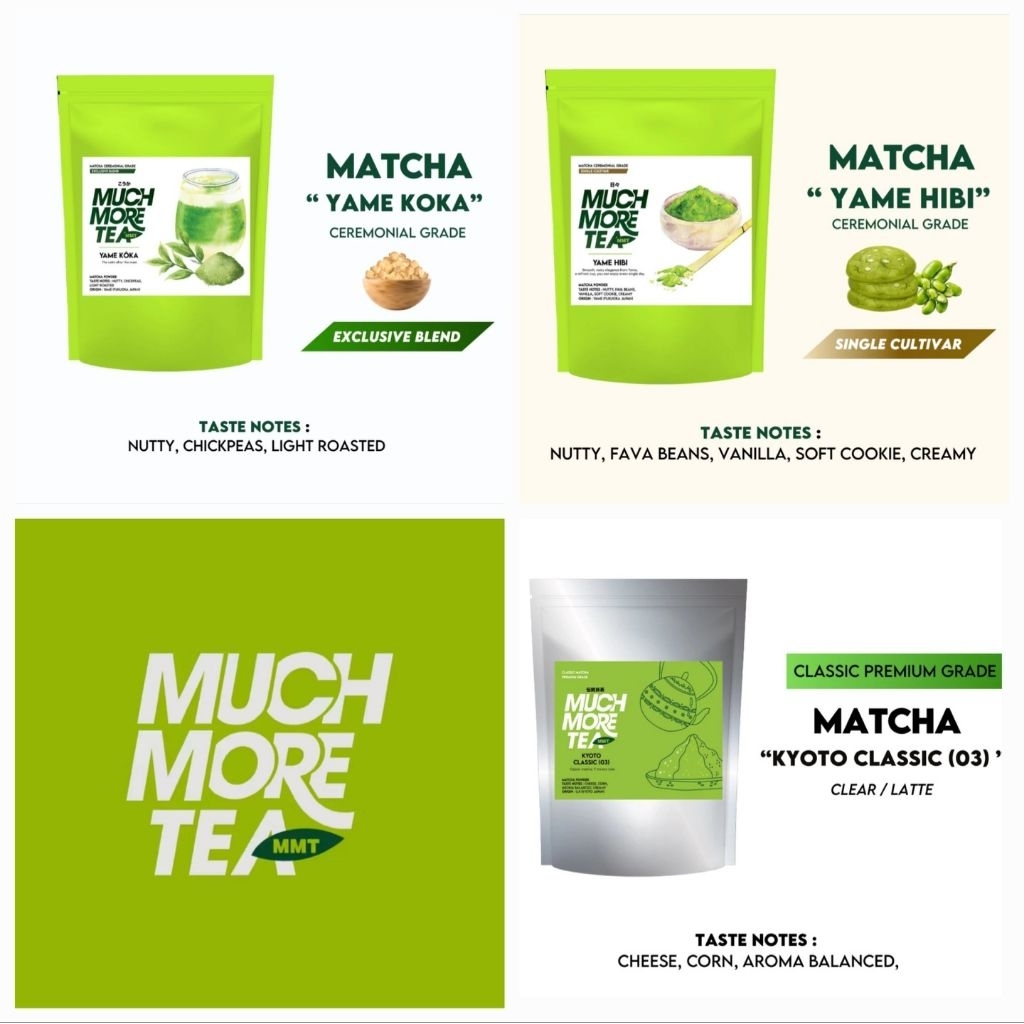 ใช้โค้ดลด🔥พร้อมส่ง✅️(เก็บแช่ฟรีซ) MUCH MORE TEA | YAME HIBI/YAME KOKA | CEREMONIAL MATCHA มัทฉะเกรดพ