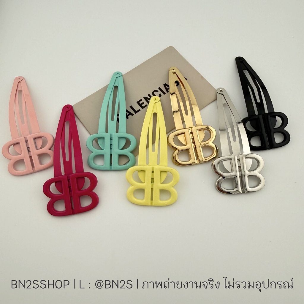 BB BALEN HAIR CLIP กิ๊บแฟชั่นโลโก้ BB หัวกิ๊บ มีหลายสีให้เลือก พร้อมส่งในไทย ส่งไว