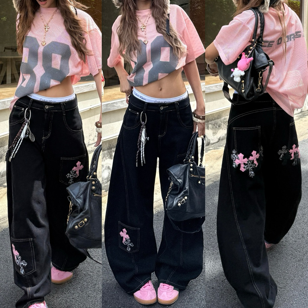 Nice.ti.dress.u – Pink cross baggy