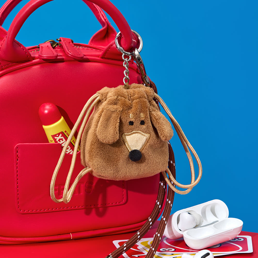 ( พร้อมส่ง ) Joguman Woody Hero Mini String Pouch Keychain พวงกุญแจกระเป๋าหูรูดใส่เหรียญ/AirPods ลาย