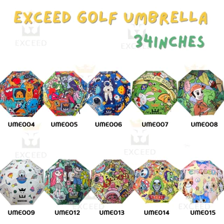 รวมร่มกอล์ฟ ขนาดใหญ่ แบบ 2 ชั้น ขนาด 34 นิ้ว Exceed Golf Umbrella โครงไฟเบอร์แข็งแรง