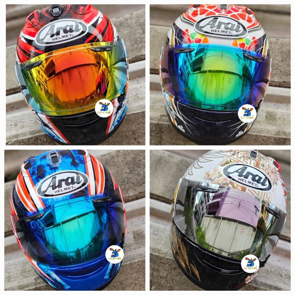 กระจกหมวก  Arai / Extra / Titan / Nankai  ❌️ ไม่รวมหมวกกันน็อค ❌️สำหรับ Shield Vas-V