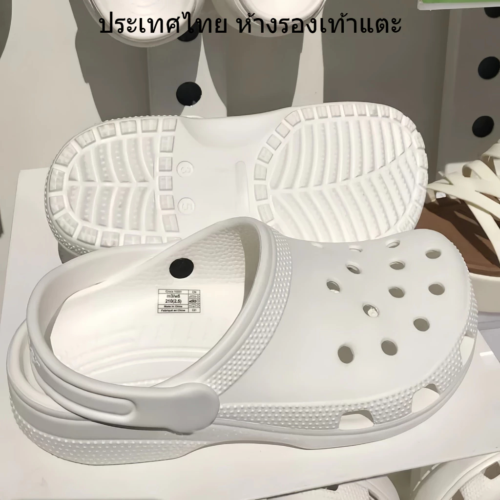 รองเท้าแตะหัวโต ครอดส์ clsic สวย เบามาก ใส่สบาย ผู้หญิงผู้ชายใส่ได้หมด รพ้อมส่งทุกสี35-46 - รูปที่ 2