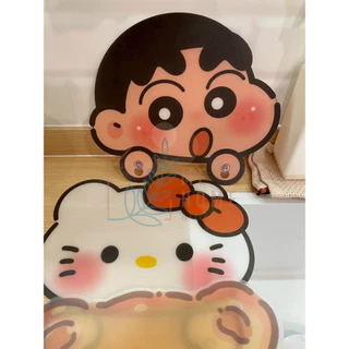 แผ่นกันน้ำกระเด็น แผ่นกันน้ำซิงค์ล้างจานลายการ์ตูนน่ารัก สไตล์ญี่ปุ่น พร้อมตัวดูดสูญญากาศติดแน่น กันน้ำกระเด็นดี ใช้งานง