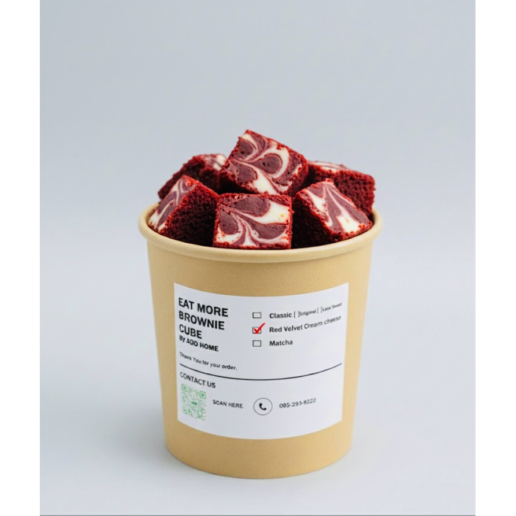 Red Velvet Cream Cheese Brownie