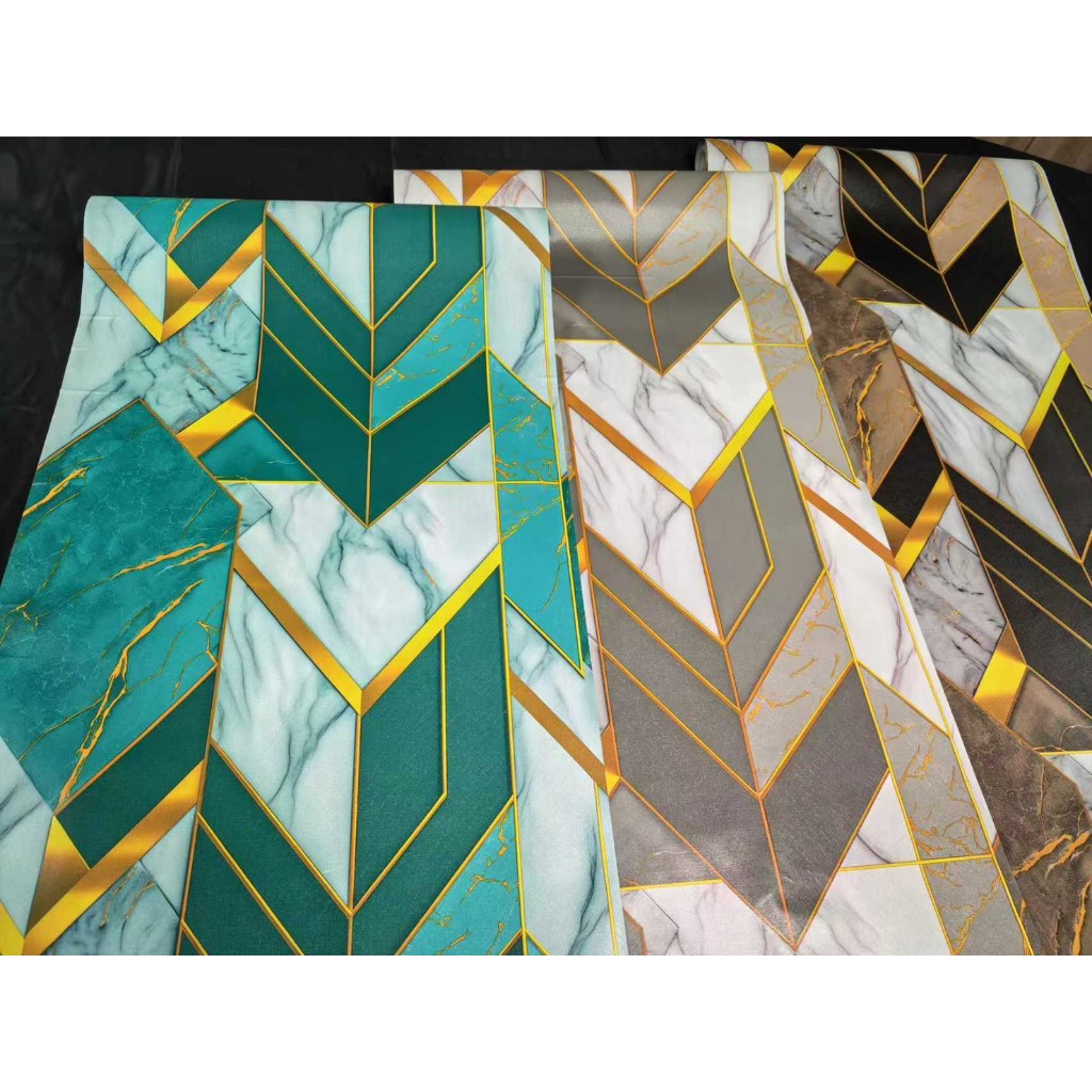 วอลเปเปอร์สติ๊กเกอร์ ลาย3d สินค้ามาใหม่ หน้ากว้าง45ยาว10เมตร  งานสวยมาก มีกาวในตัว - รูปที่ 2