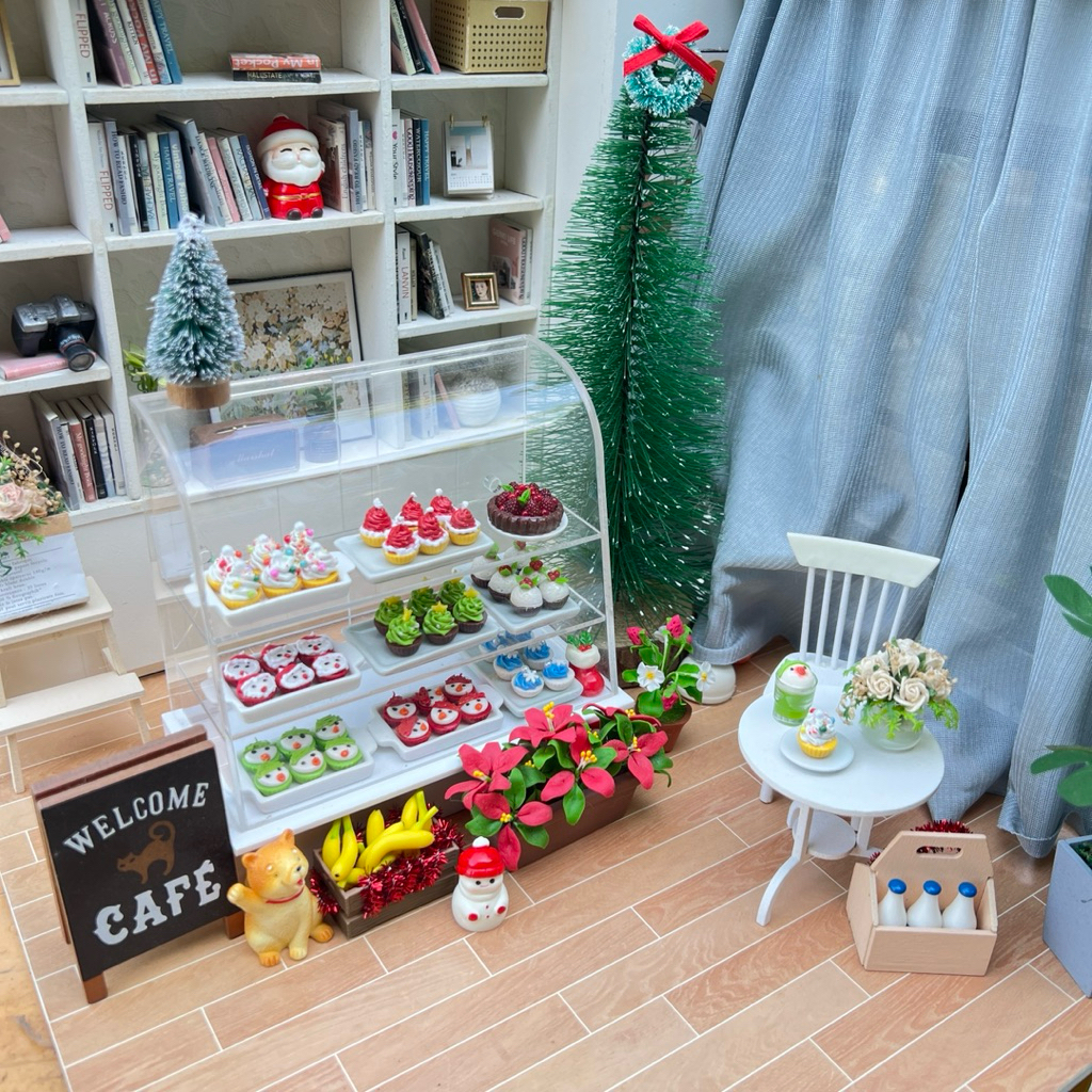 🎄เค้กจิ๋ว คัพเค้กคริสต์มาส Christmas 🎄คัพเค้กดินปั้นจิ๋ว งานน่ารักๆ [ราคา/1ชิ้น] #ของจิ๋ว #miniature - รูปที่ 3